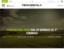 Tablet Screenshot of fieragricola.com