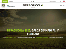 Tablet Screenshot of fieragricola.it